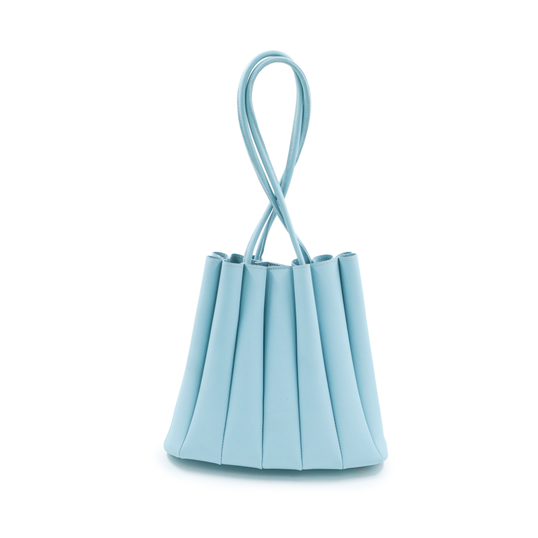 Pleated Tote Ice blue Bags