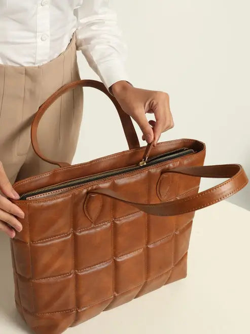 Amara Quilted Tote Bag