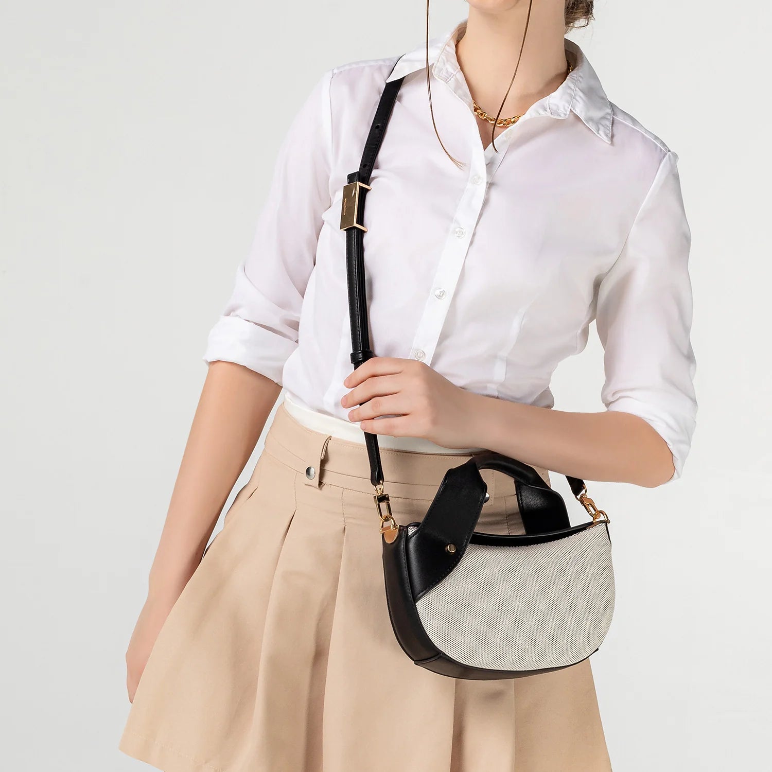 Luxe Canvas Crossbody Bag