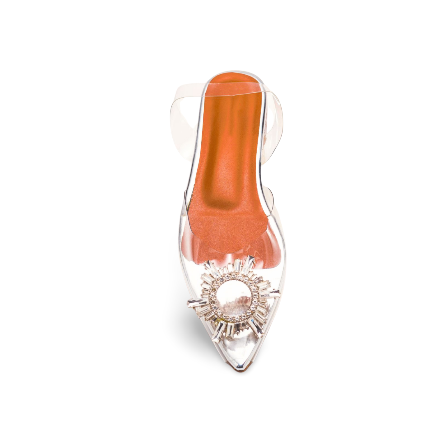 Cinderella Flat Crystal Transparent Sandals